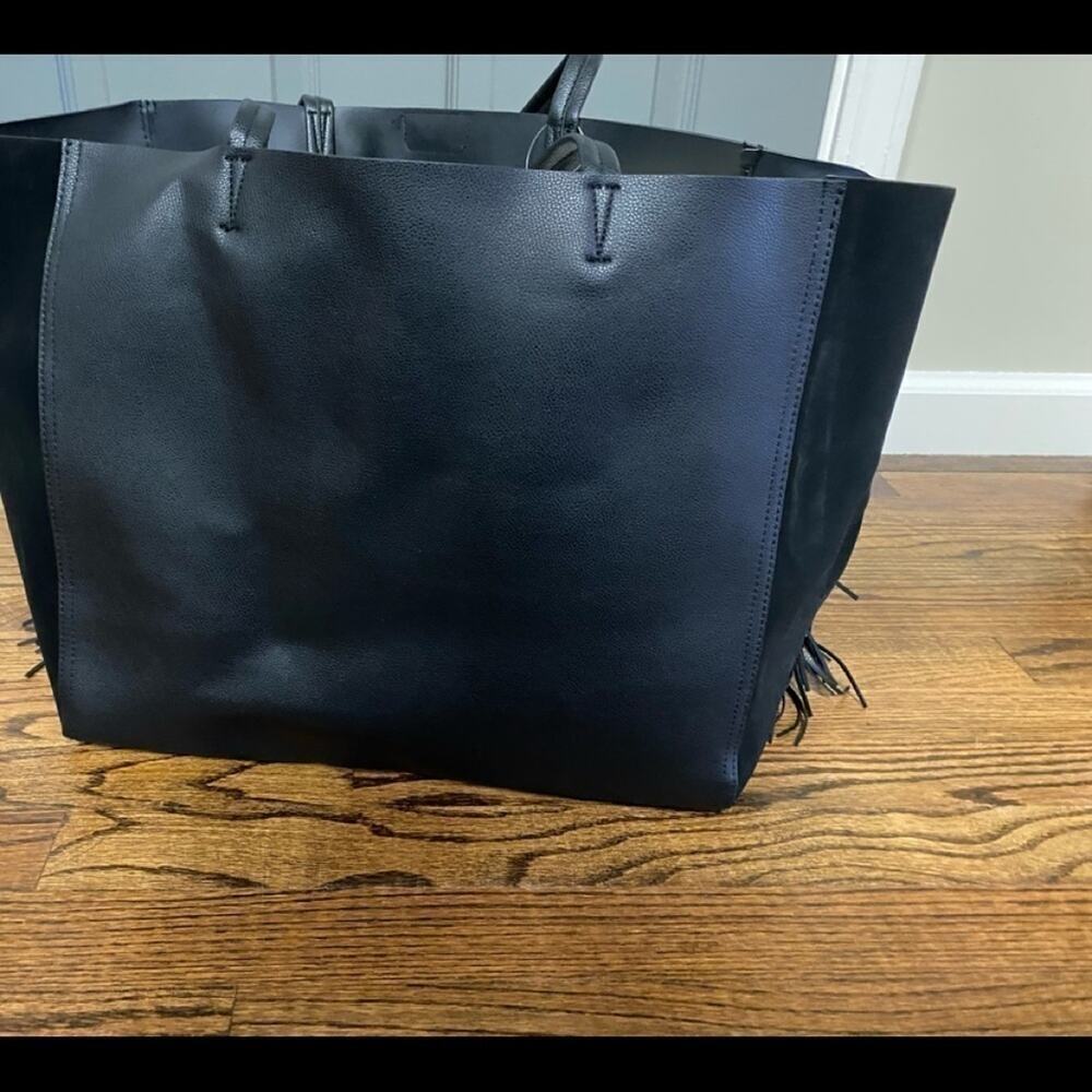 VICTORIA SECRET FRINGED BAG NWOT - Picture 2 of 5